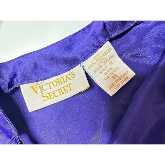 Victoria's Secret Gold Label Purple Lace Nightgown Medium - Picture 3 of 6
